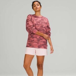 Lululemon Crew Women’s Pink Camo Sweatshirt Size 2